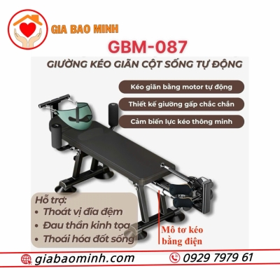 GIƯỜNG KÉO GIÃN CỘT SỐNG TỰ ĐỘNG GBM-087